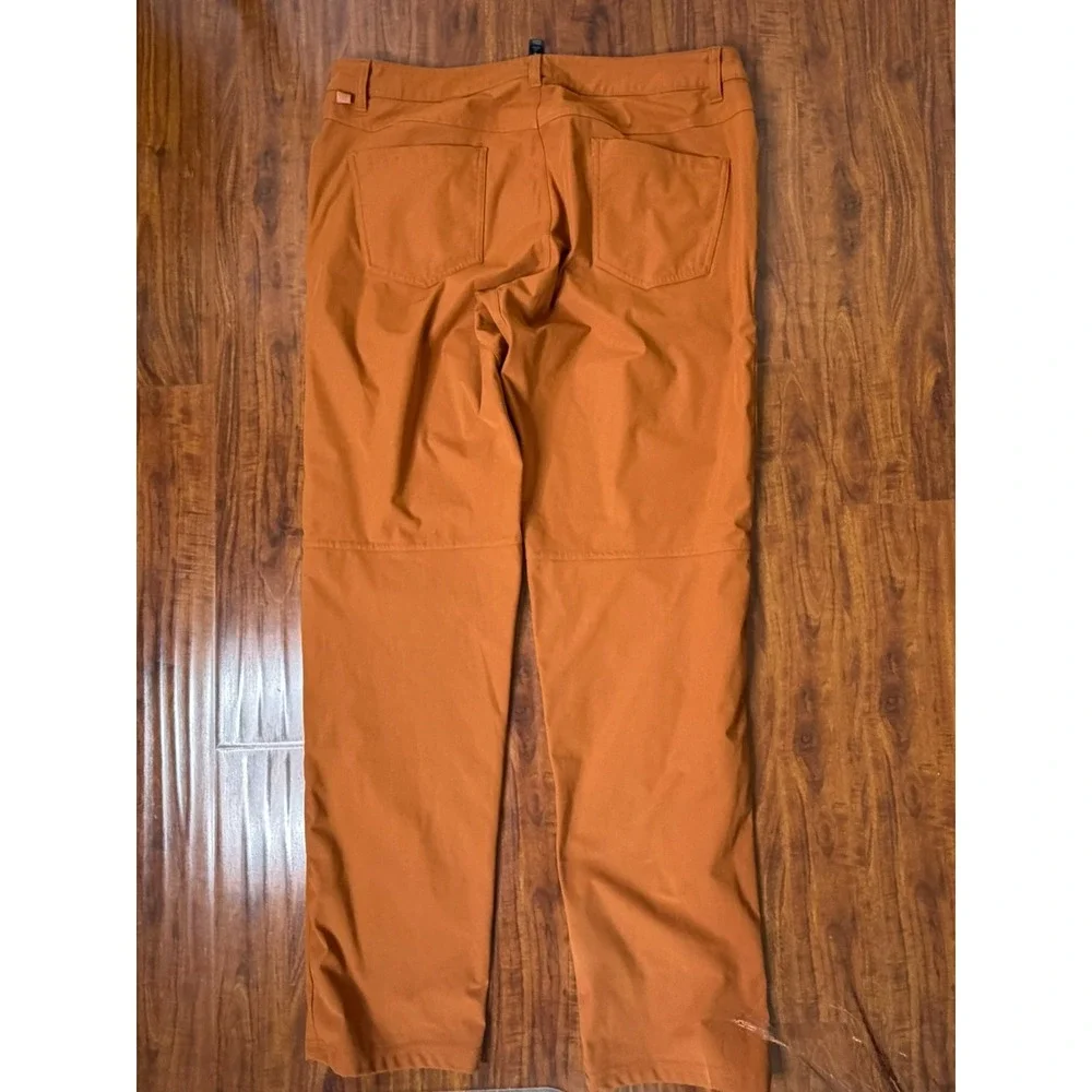 Lululemon ABC Slim Fit Utilitech Canvas Pants Men's 36x32 Allspice Brown LM5ADFS - Picture 4 of 7
